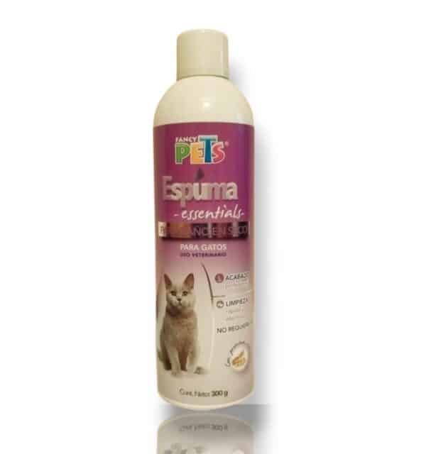 Espuma para baño en seco gatos